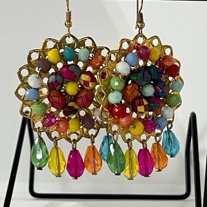 Colorful Beaded Dangle Earrings
Handmade product